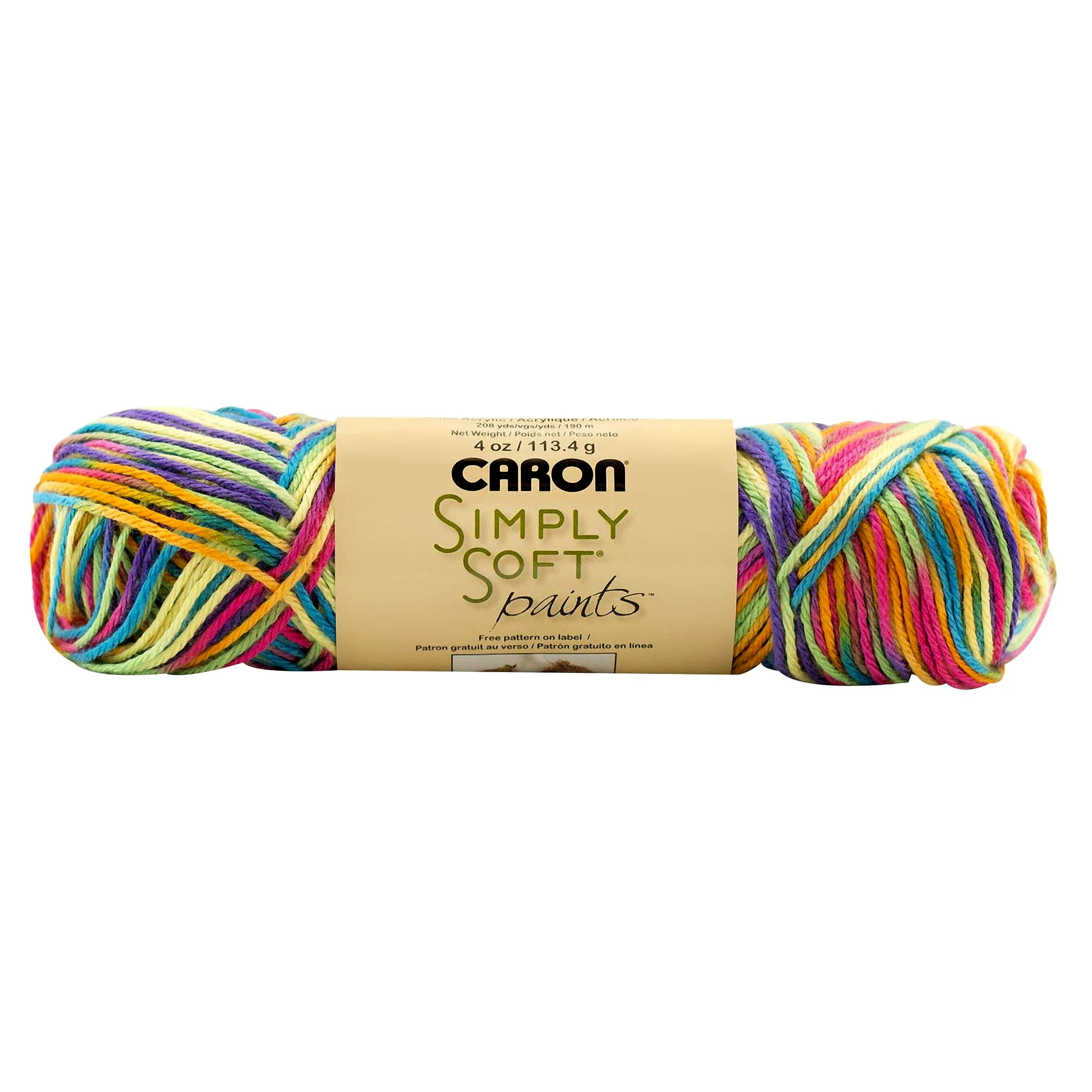 Caron Simply Soft Paints Yarn-Rainbow Bright, Multipack Of 3