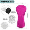 thumbnail image 6 of Yuyamidu Pink Golf Club Covers Fashion Golf Headcovers for Woods and Driver Fairway Hybrids Women, Waterproof PU Leather, 6 of 7