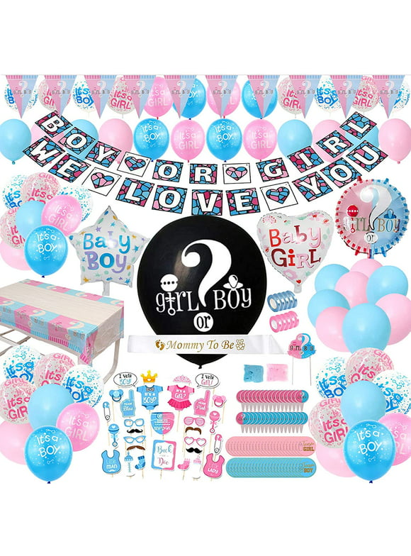Gender Reveal Party Supplies -200 Pieces