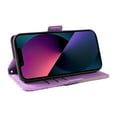 thumbnail image 6 of Compatible with iPhone 13 Wallet Flip Case, Classic PU Leather Shockproof Protective for Men Women Card Slots Kickstand Magnetic Closure Phone Case Cover for iPhone 13, Purple, 6 of 11