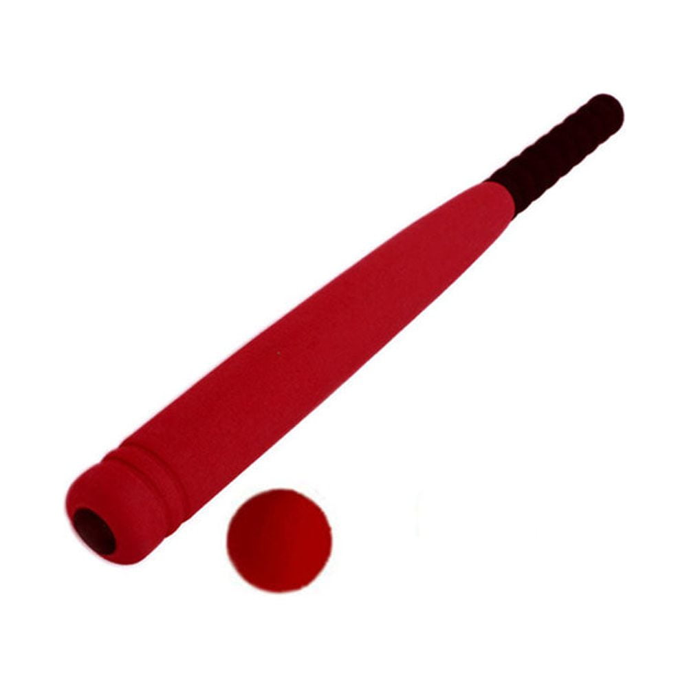 Super Safe Baseball Bat with Baseball Toy Set for Children Age 3 to 5 Years Old (Red)