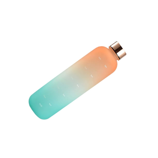 Greeniant Botella de agua de 1000ml, vaso portátil para exteriores, tapa de acero inoxidable, taza para beber, reutilizable, para estudiantes, escuela, Kits de desorden para acampar Rosado azul Greeniant OD028155-08