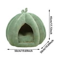 thumbnail image 2 of Winter Warm Pumpkin Cat Bed Soft Cozy Enclosed Pet for Indoor Cats Small Dogs Cute Sleeping, 2 of 8