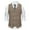 Coffee, variant on IROINNID Men's Suit Vest Blouse Business Formal Dress Waistcoat Vest with 2 Pockets Double-breasted Slim for Suit or Tuxedo