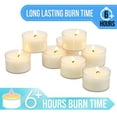 thumbnail image 5 of Stonebriar Unscented Long Burning Clear Cup Tealight Candles with 6-7 Hour Burn Time, 192 PK, White, 5 of 9