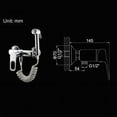 thumbnail image 3 of Handheld Bidet Sprayer Kit with Hot and Cold Water Wall Mounted Chrome Portable Cloth Diaper Washer Bidet Faucet Brass Bathroom Shower Bidet Tap for Personal Hygiene, Toilet Cleaning, 3 of 8