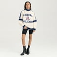thumbnail image 3 of Women's Gameday Couture White Arizona Wildcats Oversized Vivid Turtleneck Sweatshirt, 3 of 5