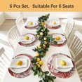 thumbnail image 5 of Ocean Red Octopus Round 13 Inch Placemats Set of 8, Nautical Castle Coastal Lighthouse HeatResistant Non Slip Place Mats for Dining Table, Wipeable Braided Kitchen Table Mats for Housewarming, 5 of 9