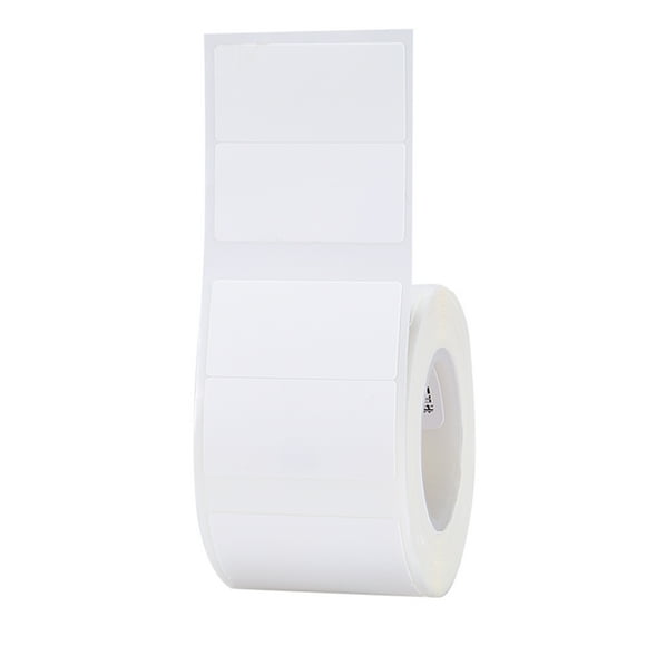 Niimbot White Blank Thermal Printing Paper Roll Barcode Price Size Name Label Paper Waterproof Oil-Proof Tear Resistant 30*15mm 460sheets/roll for B3S/B11 Thermal Printer for Home Organizer