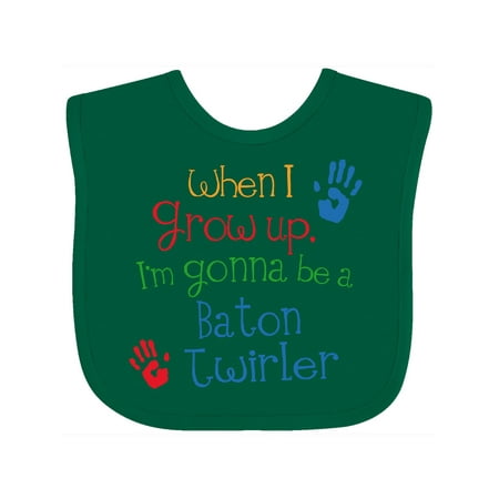 

Inktastic Baton Twirler Future Gift Baby Boy or Baby Girl Bib