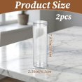 thumbnail image 2 of Storage Container Round Cookie Containers Cookie Storage Plastic Cracker Keeper Transparent with Lid Airtight Spaghetti Clear Cylinder CookieHolder FoodStorage, 2 of 7