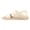 White, variant on Women’s Roman Sandals Single Strap Flat Sole Soft Cushioned Beach Slides Breathable Summer Casual Shoes Convertible Two-Way Wear Non-Slip Lightweight Design