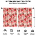 thumbnail image 2 of Blackout Kids Curtains,Pink Strawberry Plants Fruit Childrens Insulated Curtains Set Of 2,Bedroom Essentials,Toddler Room Decor 42x54in(106x137cm), 2 of 4