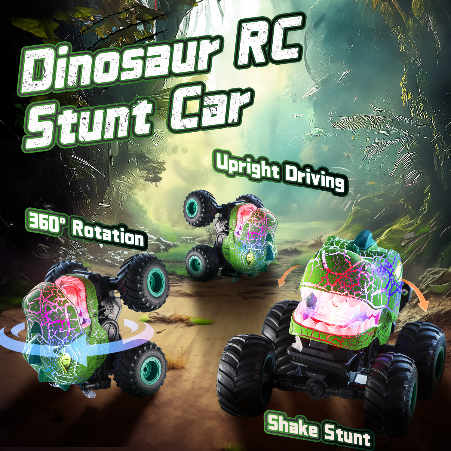 JoyStone Dinosaur RC Car with Mist Spray photo 3