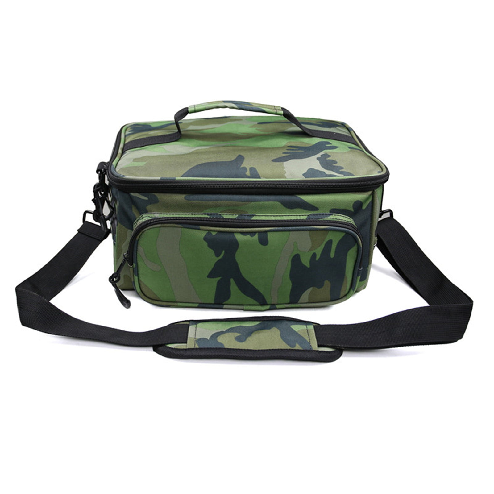 Details about    Fishing Tackle Backpack Storage Bag Outdoor Shoulder Green Camo Tackle Box 