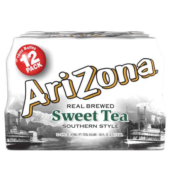 AriZona Sweet Tea - Southern Style Premium Brewed Tea, 16 Fl Oz (Pack of 12)