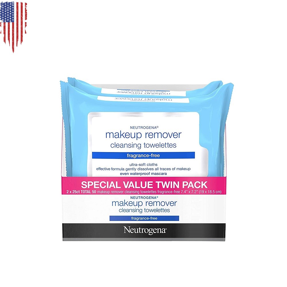 Neutrogena Cleansing Fragrance Free Makeup Remover Facial Wipes Alcohol
