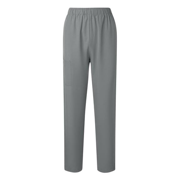 Cutuoiiu Scrub Pants for Women with Pockets Solid Color Elastic Waist Straight Leg Comfort Fit Work Pants, Easy Care, Sizes S–5XL