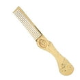 thumbnail image 4 of Foldable Hair Comb, Folding Hair Comb Comfortable Grip Rounded Teeth  For Travel Use Gold, 4 of 8