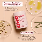 O Positiv URO Bladder Control Supplement for Urinary Urgency, Frequency, Leakage with Pumpkin Seed Extract, Soy Germ Extract, Saw Palmetto, 30 Servings (Pack of 1)