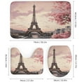 thumbnail image 3 of Bathroom Set, Romantic Paris Tower Printed Bathroom Set,Bathroom Set 4-Piece Set,Bathroom Set with Shower Curtain Sets and Carpet, 3 of 8