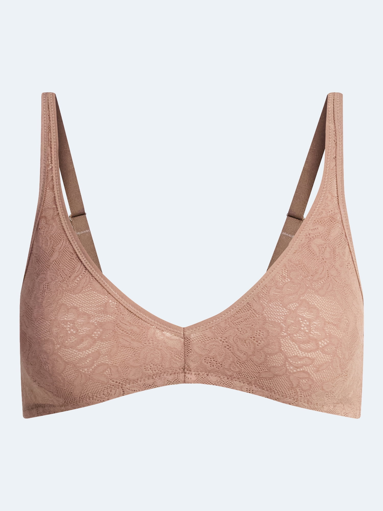 Joyspun Women's Soft Stretch Lace Bralette, Sizes XS-XXXL