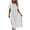 White, variant on Gubotare Summer Dresses for Women Fashion Boho Hollow Out Trim Short Sleeve Maxi Dress Comfy Breathable A Line Long Dresses (Black,S)