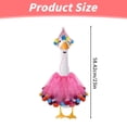 thumbnail image 3 of Homesteed Porch Goose Birthday Outfit Set with Blue Hat and Collar Holiday Party Clothes for Outdoor Garden Porch Goose Decor Fits 23 in Goose 1 set, 3 of 9
