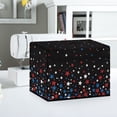 thumbnail image 5 of HELLHERO Red, White, and Blue Stars on Black Sewing Machine Cover Easy to Clean and Resuable Easy Storage Universal, 5 of 8
