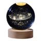 thumbnail image 4 of 3D Galaxy Crystal Ball Lamp Lasers Engraving Night Light with Wooden Base for Bedroom Decor, Holiday Gifts, 4 of 5