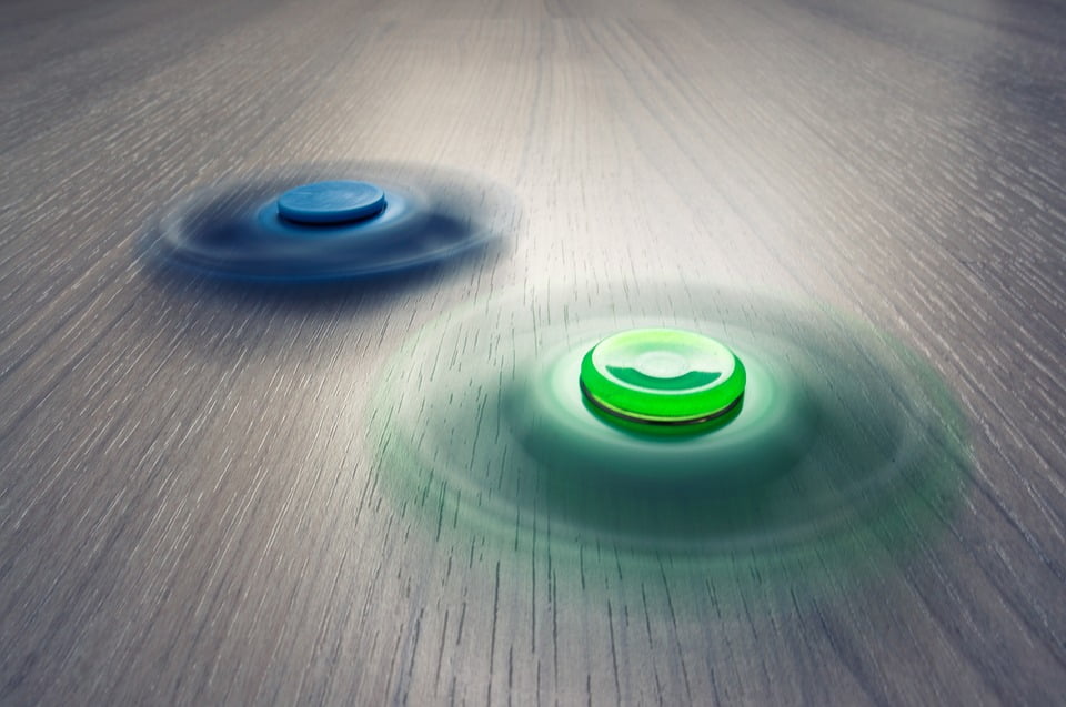 spin a fidget spinner