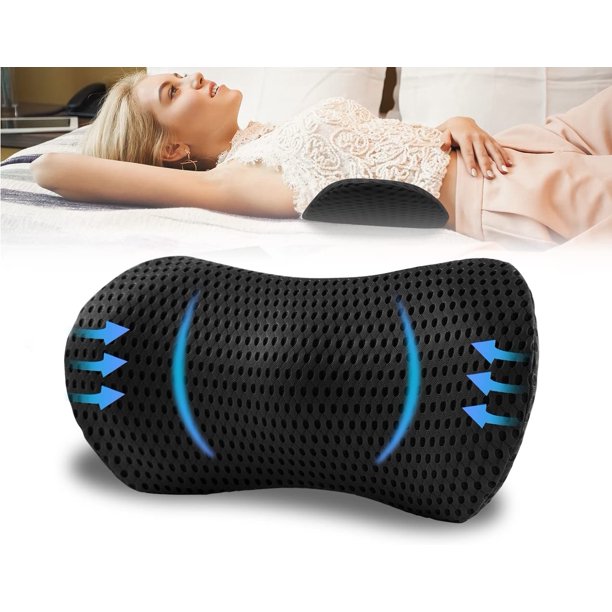 Lumbar Support Pillow for Car Office Chair Memory Foam Back Pillow