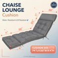 thumbnail image 3 of Cojín para chaise longue MAGIC ELEPHANT 188x56x10 cm gris, 3 of 7