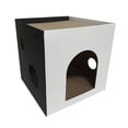 thumbnail image 4 of Double Couche Scratcher Boîte, Salon Chat Gratter Conseil, Chat Gratter Noir, 4 of 9