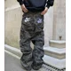 thumbnail image 2 of Pantalones cargo multibolsillos con camuflaje retro americano para hombre y mujer, pantalones holgados de pierna ancha y rectos, ropa de calle Y2K, 2 of 5