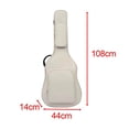 thumbnail image 1 of VONKY Acoustic Guitar Bag with Pockets Backpack Adjustable Shoulder Strap for Bass Beige, 1 of 9