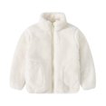 thumbnail image 1 of Abrigo de invierno de piel sintética MarinaVida para niño y niña, chaqueta polar cálida con cuello alto, cremallera y bolsillos, 1 of 1