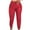 Red#, variant on HAPIMO Sales Jogger Leather Pants for Women Elastic Mid Waist Teens Fall Fashion Outfits Womens Pockets Drawstring Trousers Solid Color Casual Comfy Slim Pants Blue XXXL