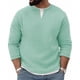 thumbnail image 1 of pstuiky Sudadera con capucha y cuello abierto para hombre, manga larga, dos piezas falsas, parte superior en contraste, jersey holgado, camiseta de manga larga y cuello redondo para hombre., 1 of 6