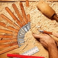 thumbnail image 4 of 12 PCS Set Woodworking Set Carving DIY Woodworking Set Multifunctional Household Carving Set with Storage Bag, 4 of 5
