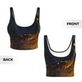 thumbnail image 5 of Lsque Glowing Snake Dark Forest Printed Women'S Sports Bra, Compression, Moisture Wicking, High-Impact Sports Bra For Women,Supportive sports bra-XX-Large, 5 of 9