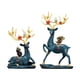 thumbnail image 1 of 2 piezas Estatua de reno Alce Ciervo Estatua Moderna Figura en miniatura Estatua de animal para Azul, 1 of 9