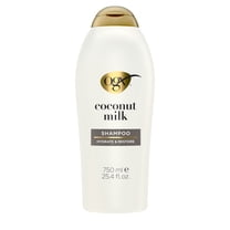 OGX Nourishing   Coconut Milk Moisturizing Daily Shampoo with Egg White Protein, 25.4 fl oz