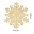 thumbnail image 3 of Ycandiee Snowflake Placemats, Christmas Placemats Decorations Snowflake Tablemats, Hollow Out Design Round Mats, Dining Table Setting Kitchen Table Mats for Christmas, 3 of 3