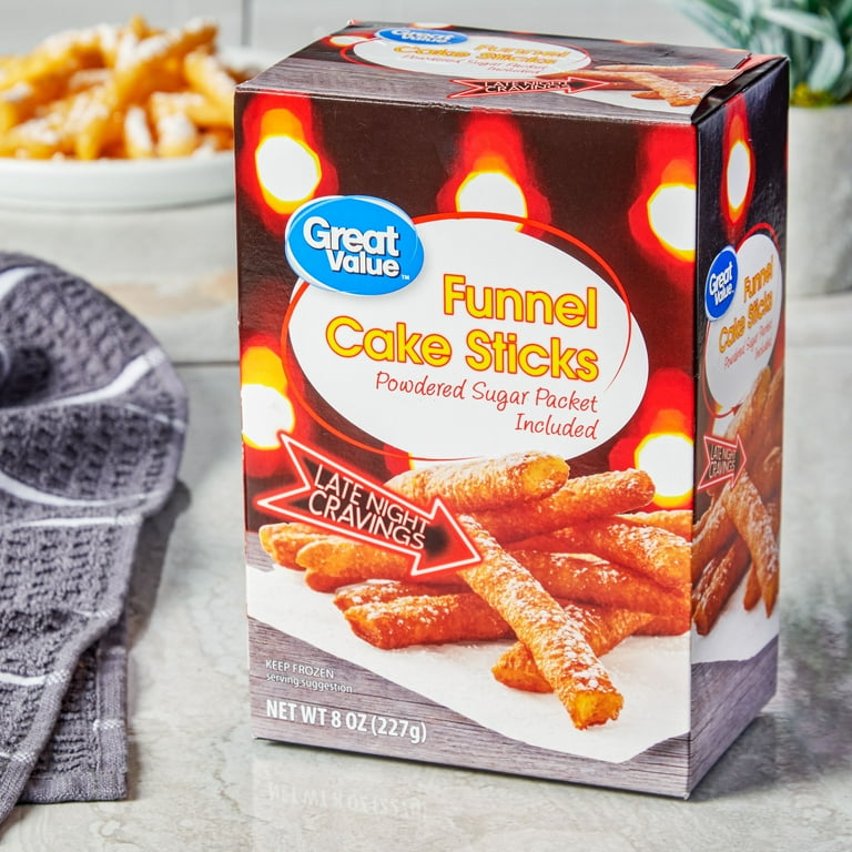 Great Value Funnel Cake Sticks, 8 oz - Walmart.com