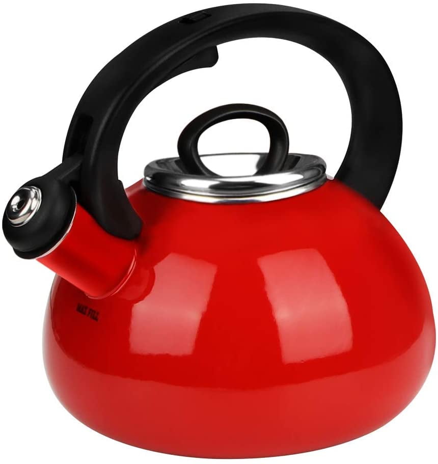 Whistling Tea Kettles, AIDEA 2.3 Quart Ceramic Tea Kettle for Stovetop