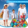 thumbnail image 7 of Triani Large Pool Storage Bag Pouch Outdoor Swimming Pool Accessories Heavy Duty Reinforced Attaches to Pool Side and Fence for Inflatables Pool Toys Floats (Black), 7 of 7