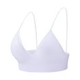 thumbnail image 4 of Bigersell Women Sports Bra Wireless Bras Seamless Bra Convertible Bra Style B9 T Shirt Bra Women Convertible Bra Feature Wirefree T-Shirt Bra Hook & Eye Bra Closure , White L, 4 of 9