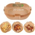 thumbnail image 1 of Baking Paper For Hot Air Fryer, Pack Of 100 Airfryer Baking Paper, Non-stick Waterproof Oil-proof Disposable Trays, 1 of 5