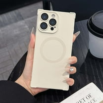 Compatible for iPhone 16 Pro Max Magnetic Case [Support Wireless Charging & Military-Grade Protection] [Camera Lens Protector] Slim Silicone Shockproof Phone Case Cover for iPhone 16 Pro Max, Beige